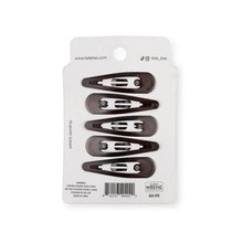 Load image into Gallery viewer, Teleties Snap Clip-Brown 6 pack