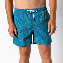 Load image into Gallery viewer, Duck Head 6" Print Sailport Swim Short - Sail Blue