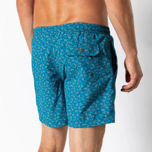 Load image into Gallery viewer, Duck Head 6" Print Sailport Swim Short - Sail Blue