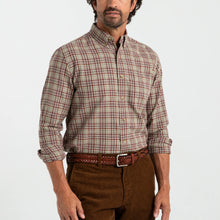 Load image into Gallery viewer, Duck Head Westfall Plaid Cotton/Wool Twill Sport Shirt - Tawny Port