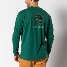Load image into Gallery viewer, Duck Head Logo LS Tee - Forest Green Heather