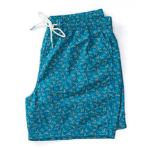 Load image into Gallery viewer, Duck Head 6" Print Sailport Swim Short - Sail Blue