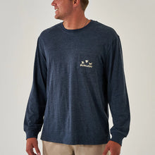 Load image into Gallery viewer, Burlebo Long Sleeve Tee - Shotgun - Heather Navy