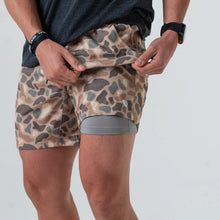 Load image into Gallery viewer, Burlebo Athletic Short - Pintail Camo - Grey Liner