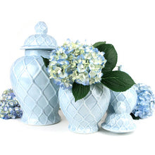Load image into Gallery viewer, Light Blue Textured Ginger Jar- Large
