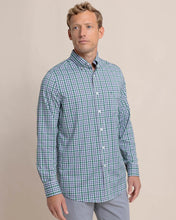 Load image into Gallery viewer, Southern Tide Brrr Intercoastal Haywood Plaid Sport Shirt - Fir