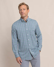 Load image into Gallery viewer, Southern Tide Brrr Intercoastal Haywood Plaid Sport Shirt - Fir