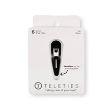 Load image into Gallery viewer, Teleties Snap Clip-Jet Black 6 pack
