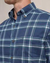 Load image into Gallery viewer, Southern Tide Heron Plaid Flannel Sportshirt - Dress Blue
