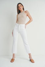 Load image into Gallery viewer, Hazel Cropped Flare Jeans - White
