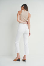 Load image into Gallery viewer, Hazel Cropped Flare Jeans - White
