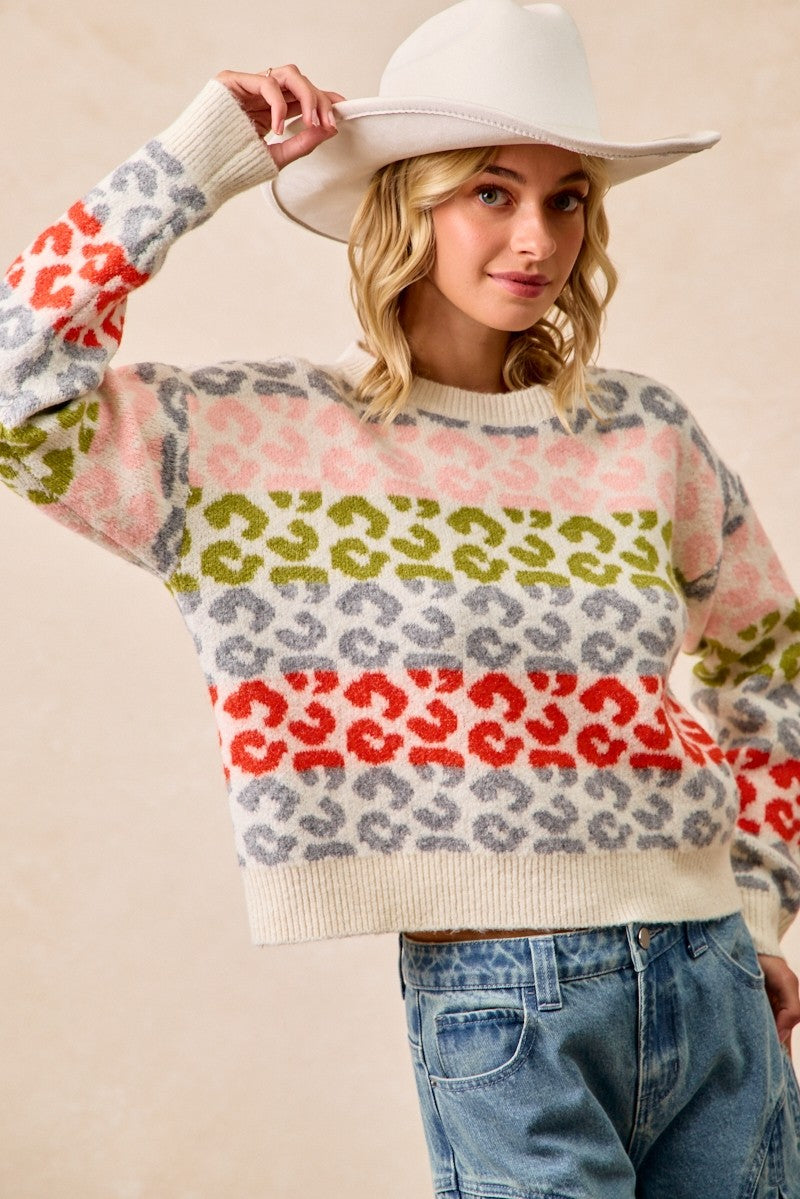Winter Pop Sweater - Ivory