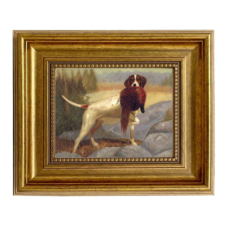 Pointer with Pheasant Print