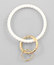 Load image into Gallery viewer, Twisted Silicone Keyring Bracelet
