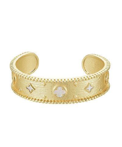 Clover Matte Gold Bracelet