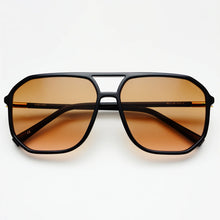 Load image into Gallery viewer, Freyrs Billie Aviator Sunglasses - Black/Brown
