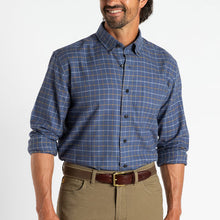 Load image into Gallery viewer, Duck Head Kimble Plaid Cotton Flannel Sport Shirt - Indigo Blue
