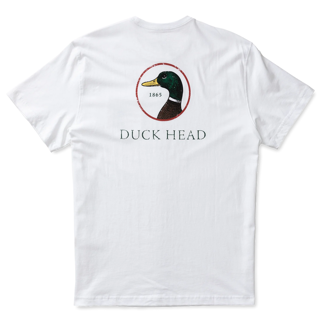 Duck Head Logo Short Sleeve T-Shirt - White