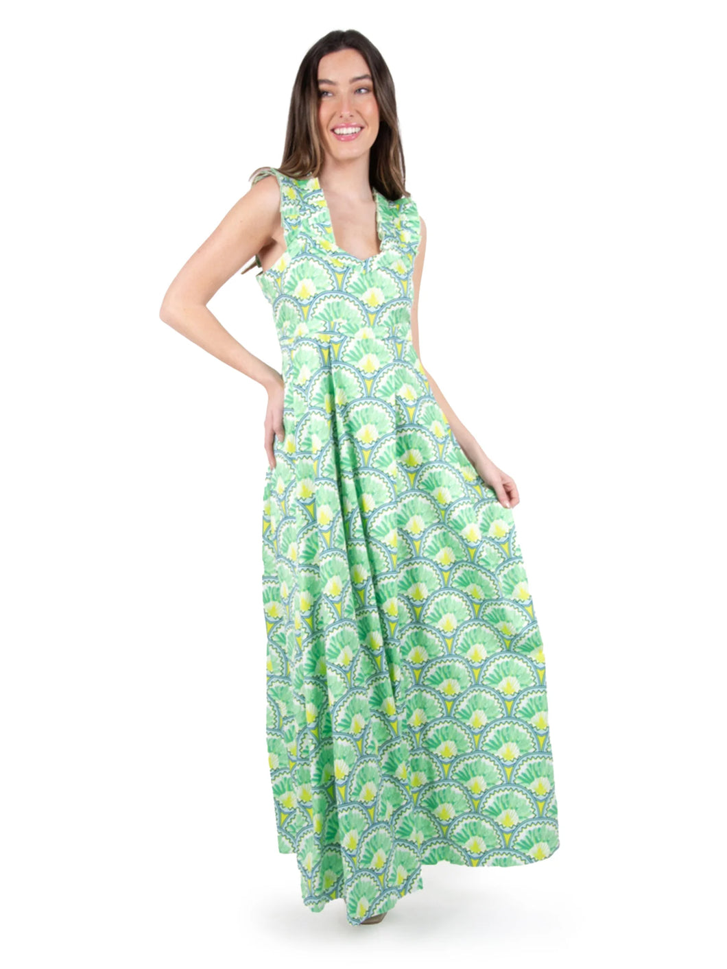 Emily McCarthy Empire Maxi - Deco Palm