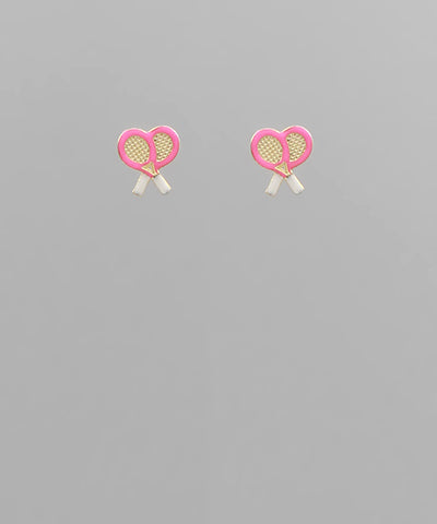 Match Point Studs - Pink