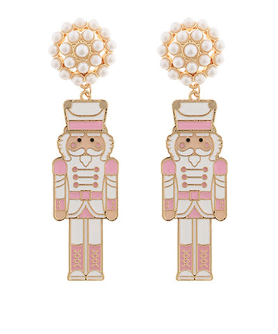Nutcracker Earring - Light Pink