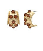 Anna Hoops-Dark Brown