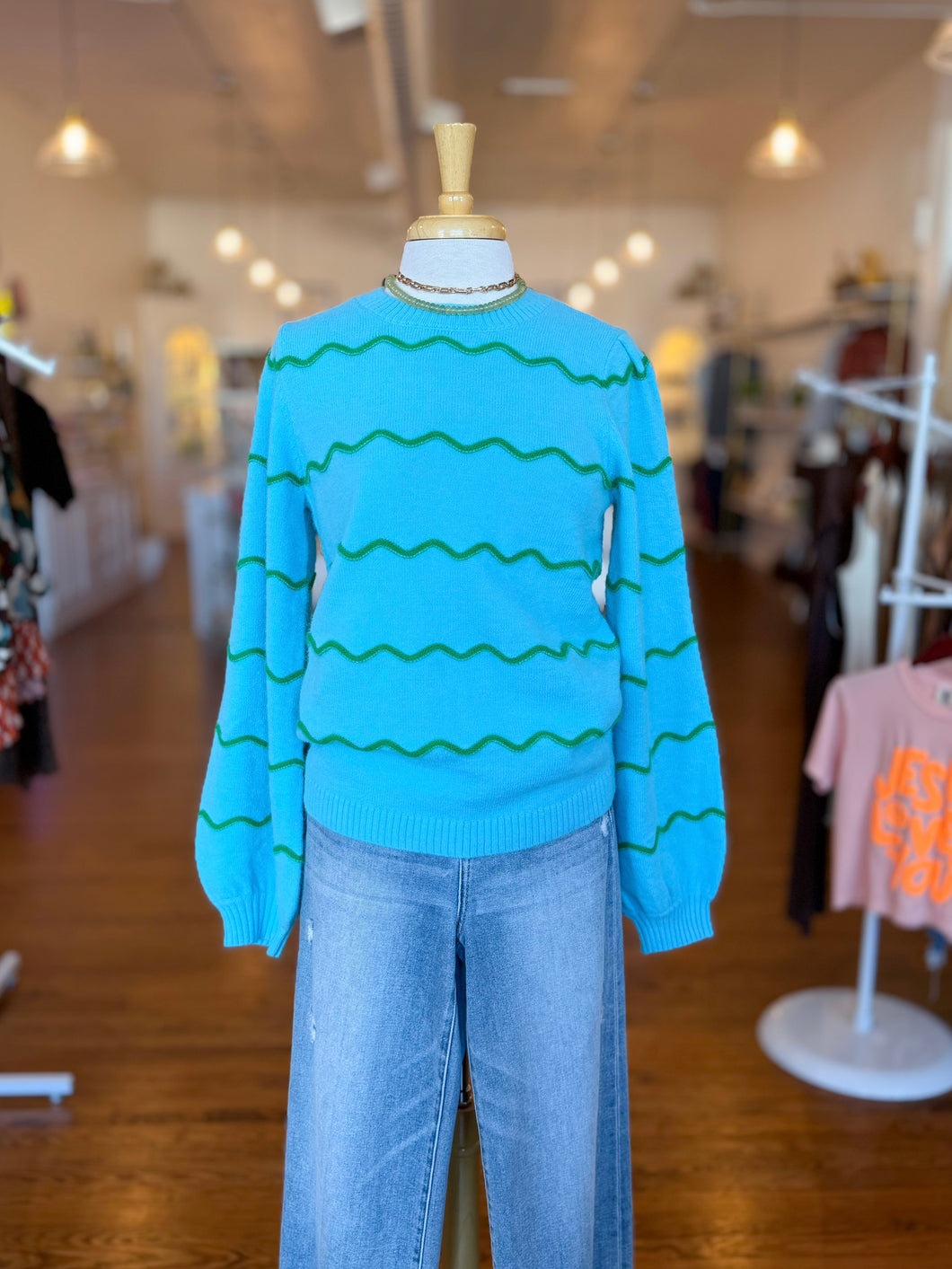 Bright Side Sweater - Blue