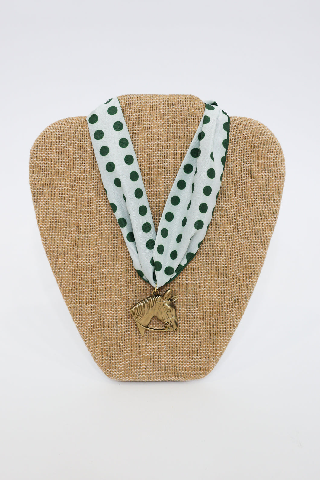 Stallion Pride Scarf Necklace - Polka Dot