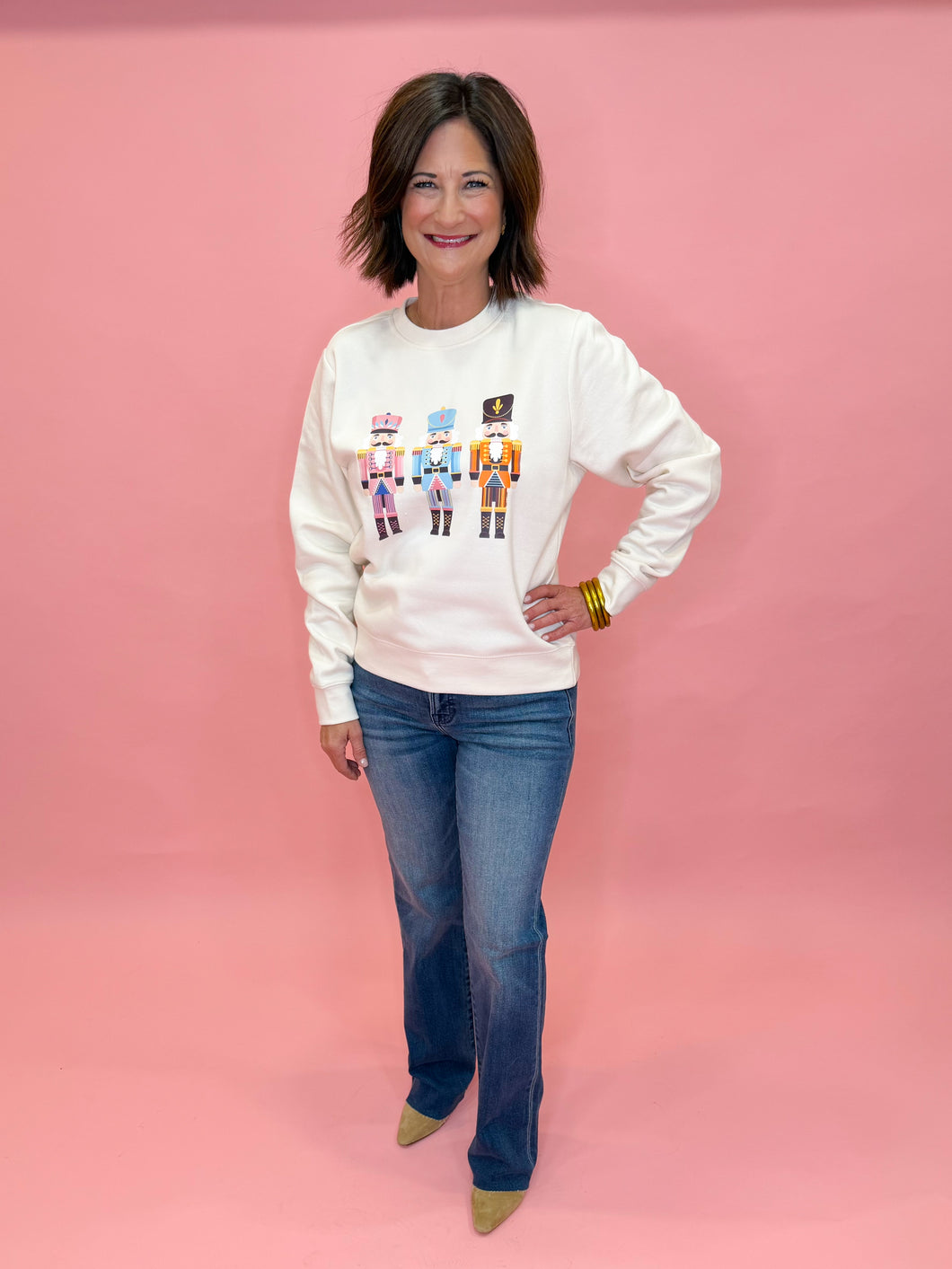 Nutcracker Sweatshirt - Gardenia