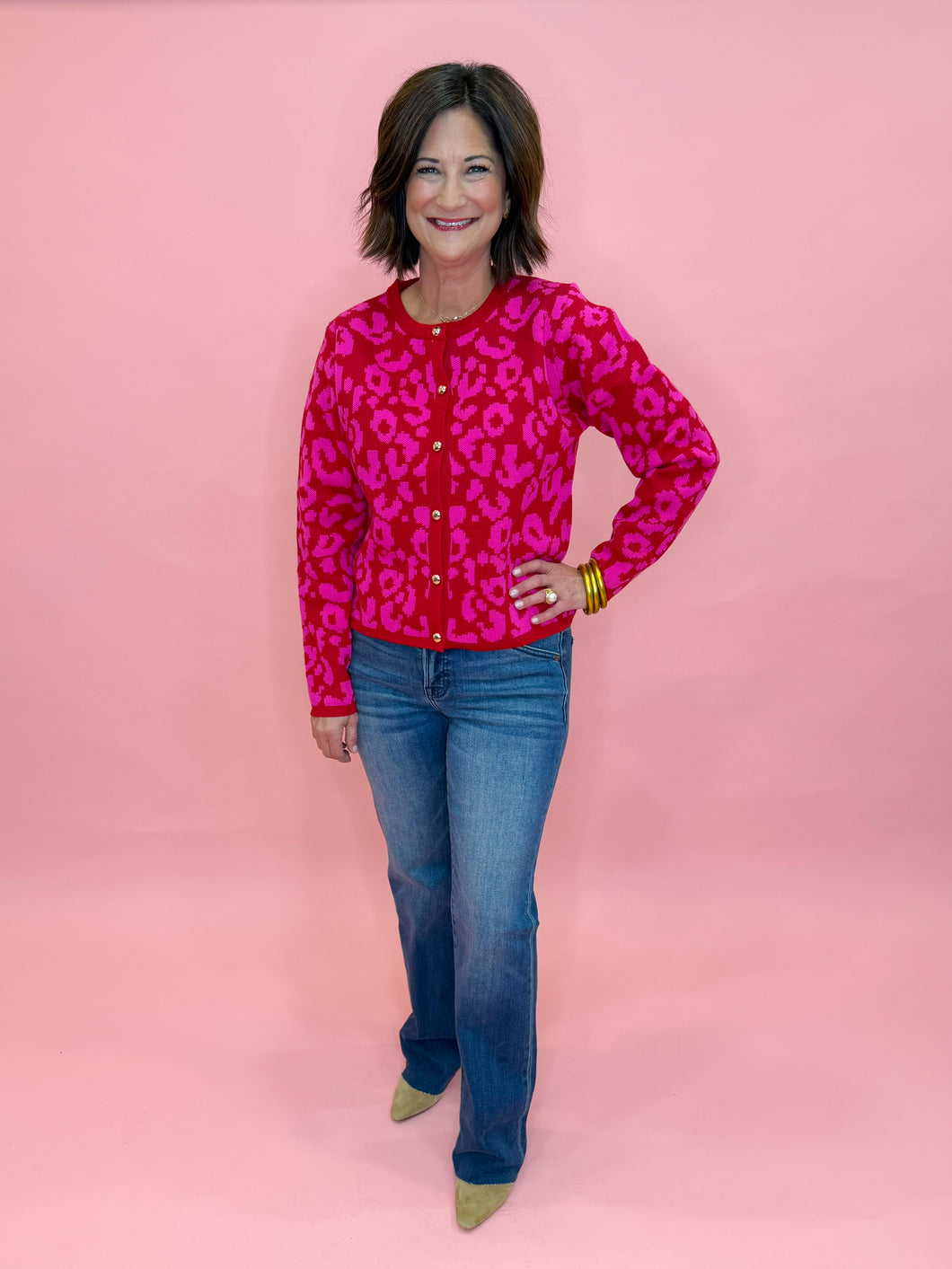 Turn Heads Cardigan - Red