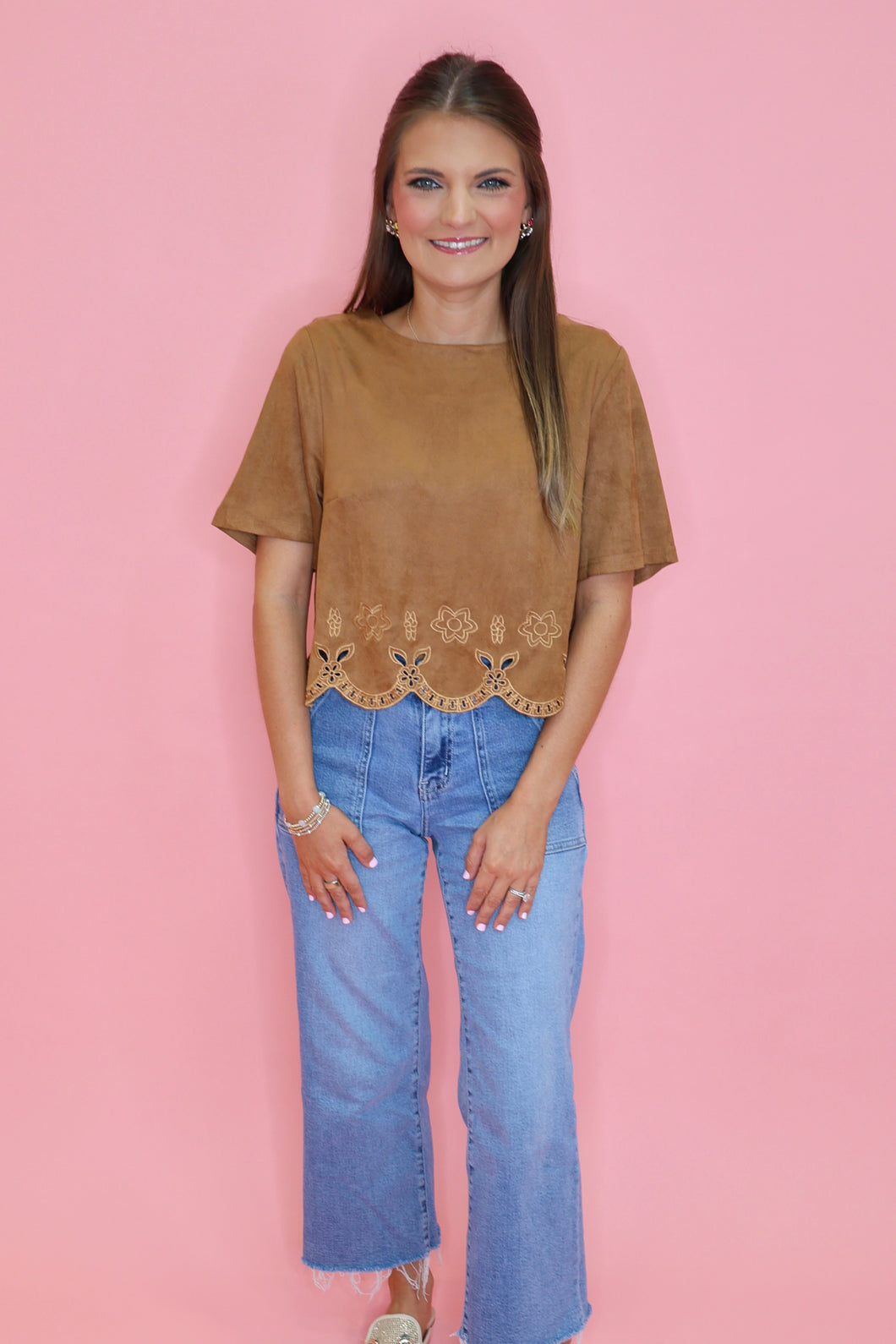 Autumn Whimsy Top - Camel