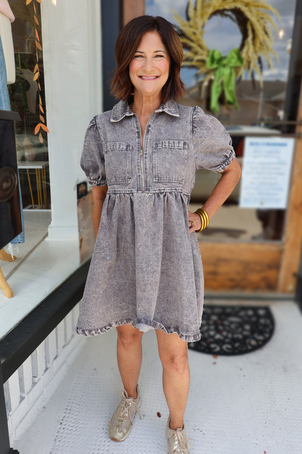 Charcoal Edge Dress