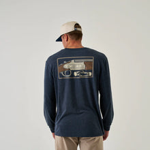 Load image into Gallery viewer, Burlebo Long Sleeve Tee - Shotgun - Heather Navy
