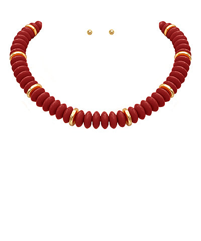 Fan Favorite Necklace - Garnet/Gold