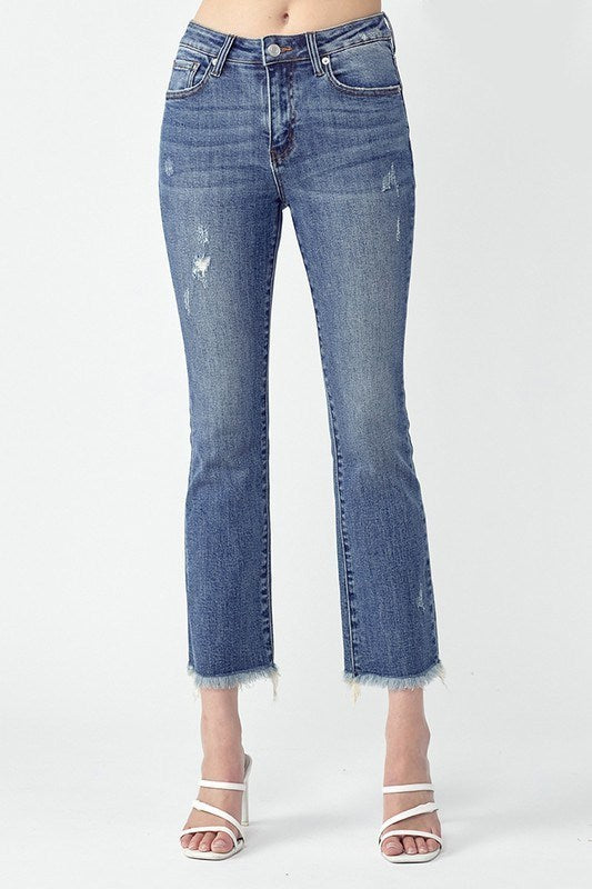 Remi Cropped Jeans - Medium Wash