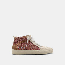 Load image into Gallery viewer, Riley Sneaker - Rose Gold Glitter
