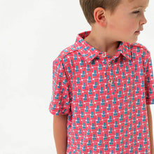 Load image into Gallery viewer, Burlebo Youth Polo - American Flag Print
