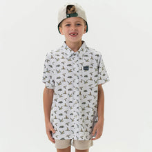 Load image into Gallery viewer, Burlebo Youth Performance Button Up - Flying Mallard Ducks
