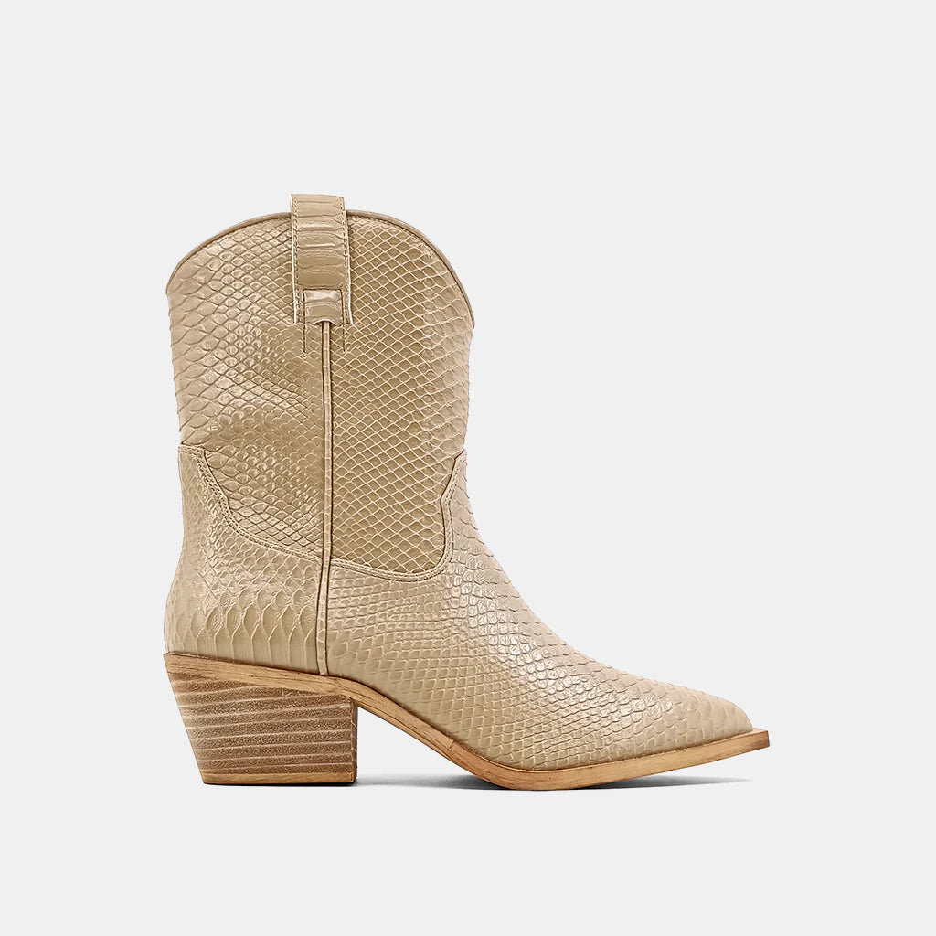 ZouZou Bootie - Taupe Snake