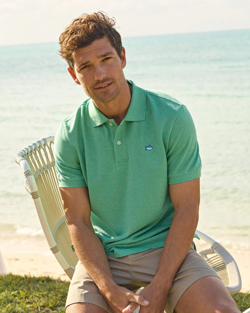 Southern Tide Skipjack Polo - Heather Jade