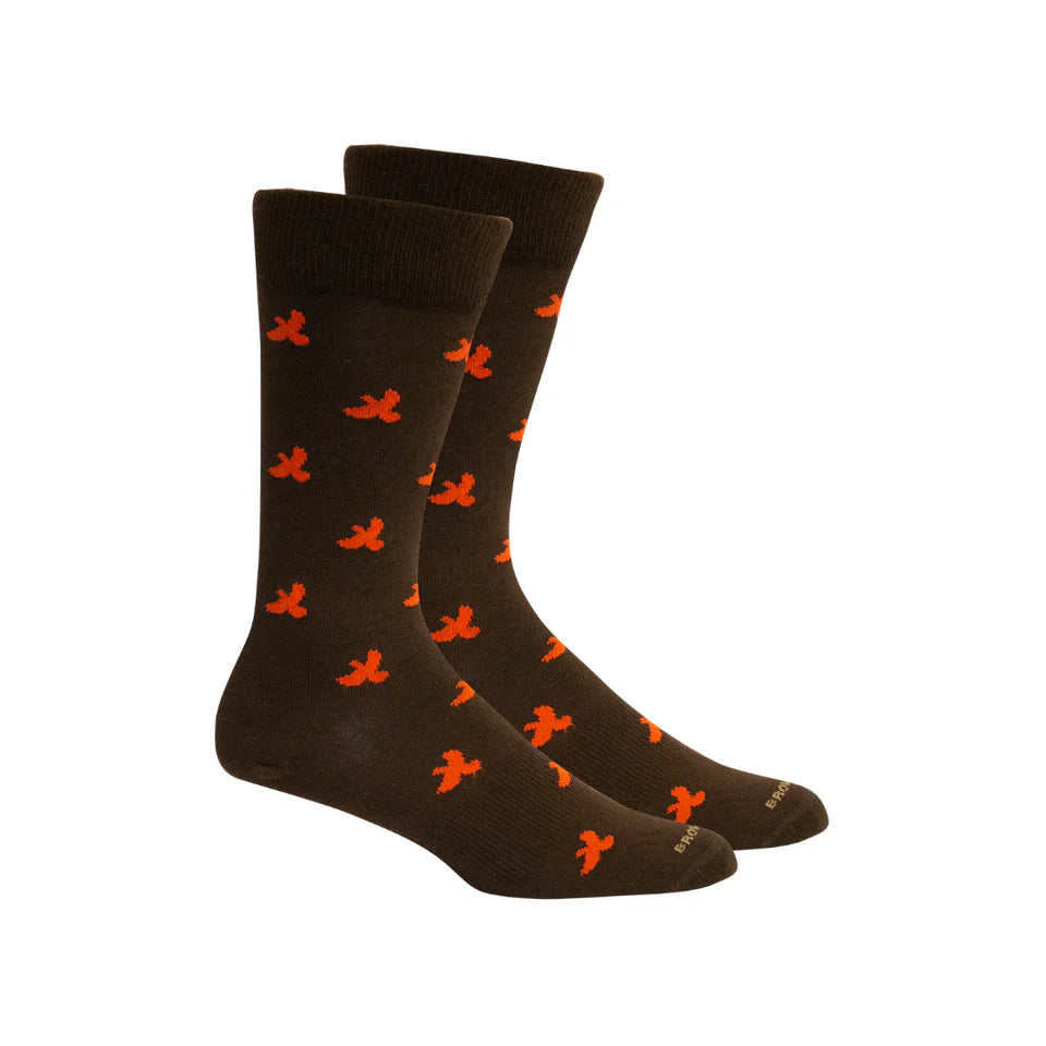 Brown Dog Miles Ridge Quail Socks