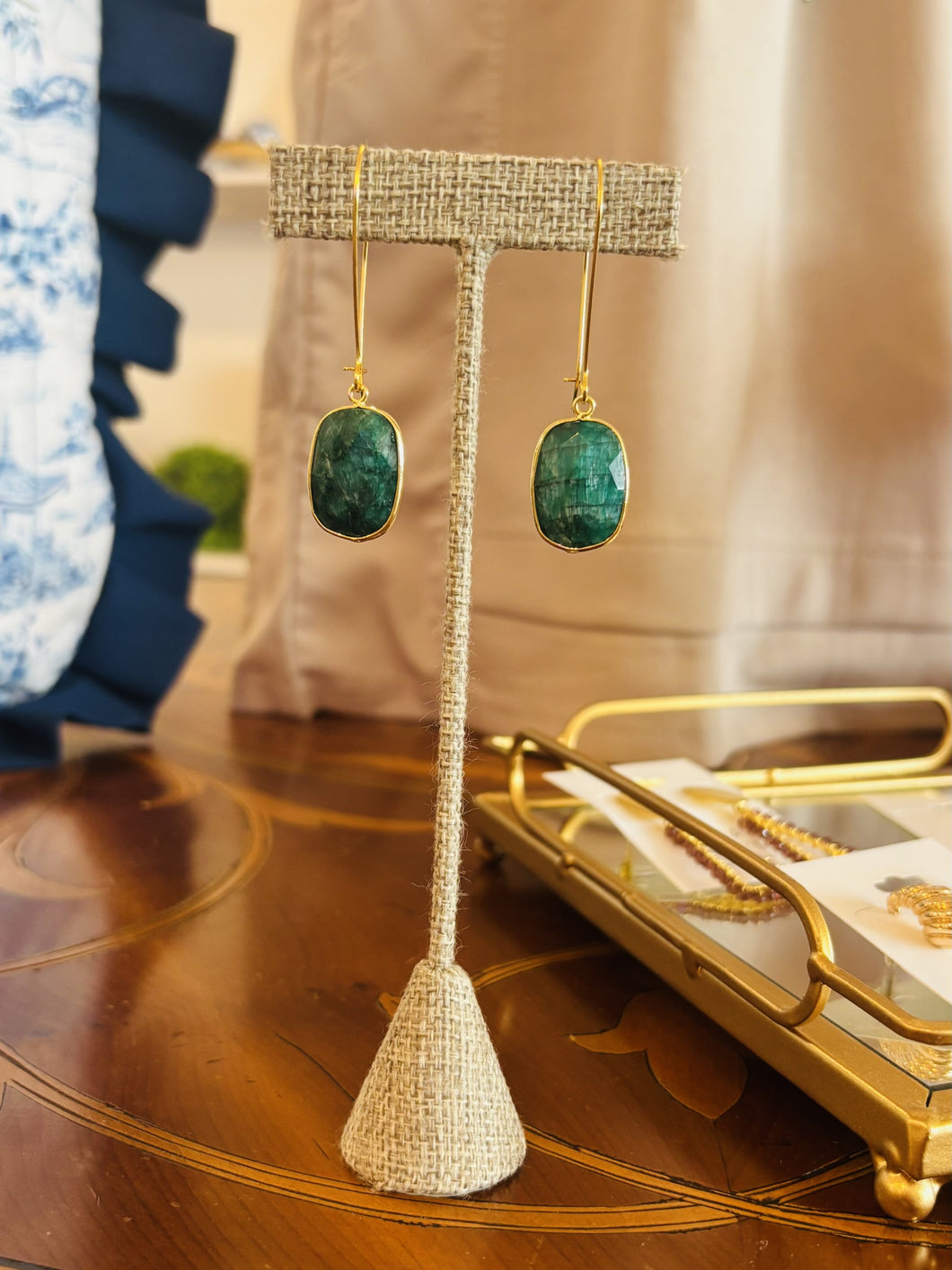 Emerald Drop Earrings
