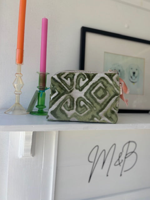 Madly Rich Medium Bag-Green Velvet