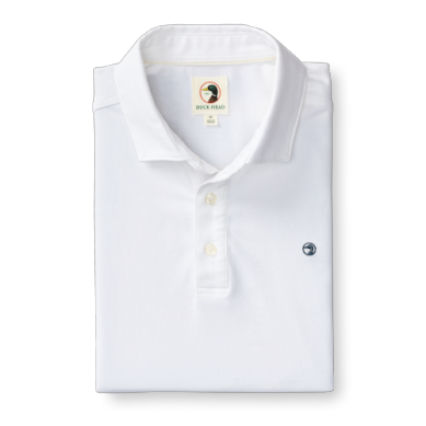 Duck Head Hanover Cotton Polo - White