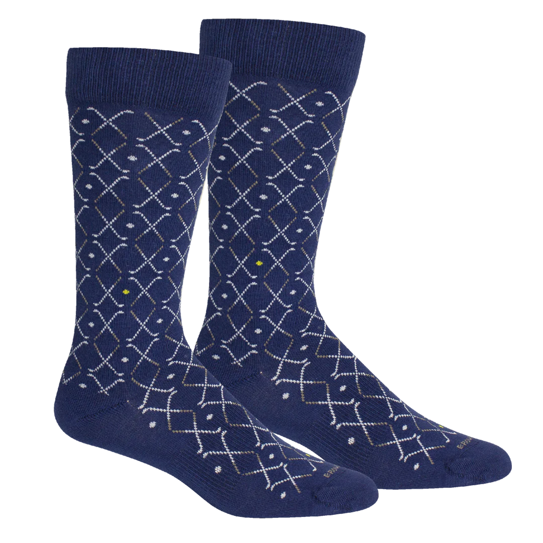 Brown Dog Lattice Club-Insignia Blue