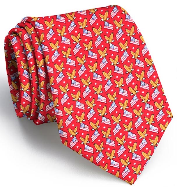 American Eagle Tie - Red
