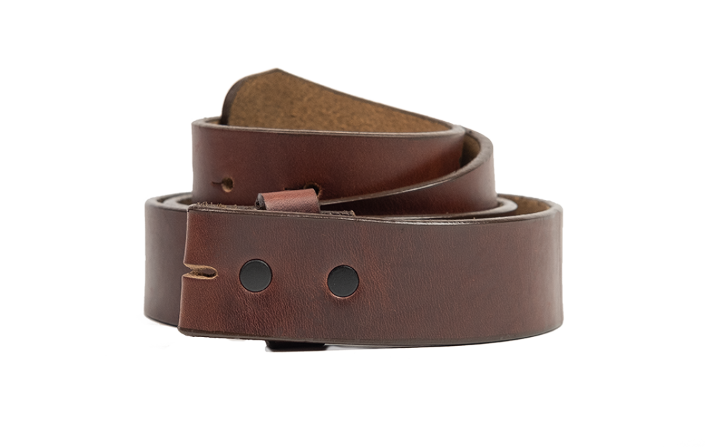 Hook N Hide Brown Leather Belt Strap