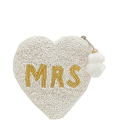 Mrs. Heart Shaped Coin Pouch
