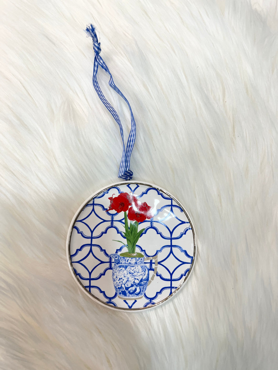 Amaryllis/Blue Ornament