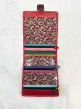 Load image into Gallery viewer, Travel Jewelry Organizer - Red/Navy
